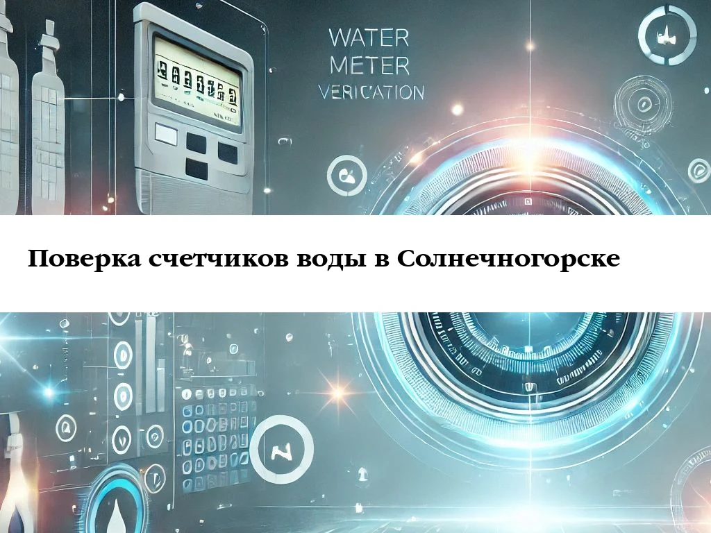 Поверка водосчётчика в Солнечногорске